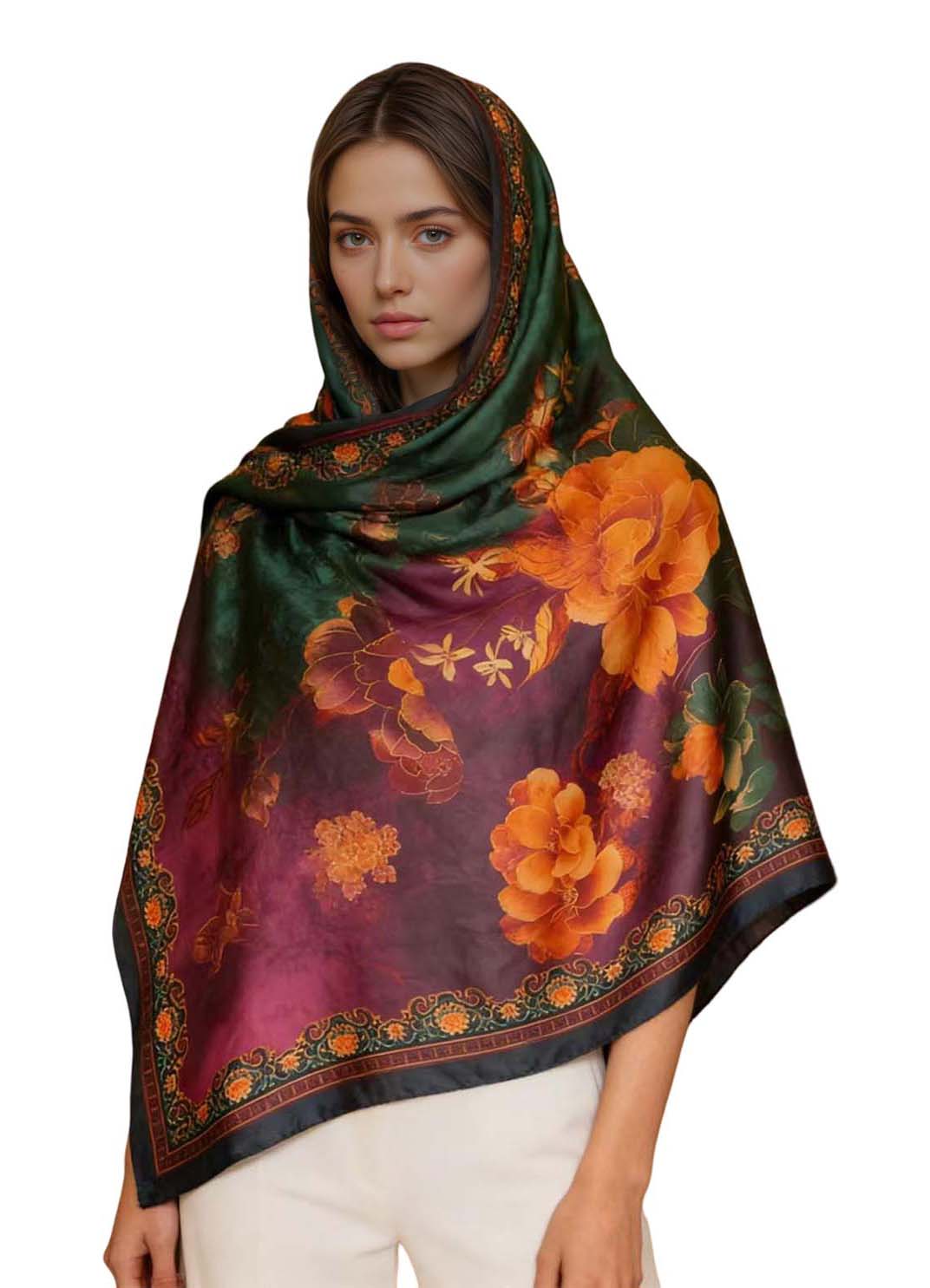 xyueanlo SR-084 Satin Royale Scarf - View 1